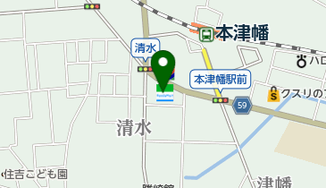 ゆうちょ銀行 金沢支店 ファミリーマート本津幡駅前店内出張所(ATM)の地図画像