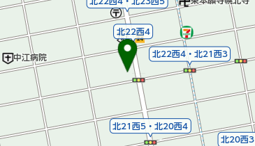 ゆうちょ銀行 札幌支店 ファミリーマート札幌北22条西5丁目店内出張所(ATM)の地図画像
