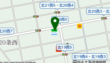 ゆうちょ銀行 札幌支店 ファミリーマート札幌北20条西5丁目店内出張所(ATM)の地図画像