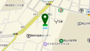ゆうちょ銀行 広島支店 ファミリーマート岡山鹿田店内出張所(ATM)の地図画像