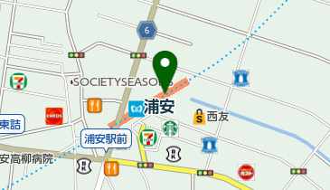 ゆうちょ銀行 さいたま支店 ファミリーマート浦安駅東口店内出張所(ATM)の地図画像