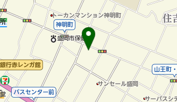 ゆうちょ銀行 仙台支店 ファミリーマート盛岡神明町店内出張所(ATM)の地図画像