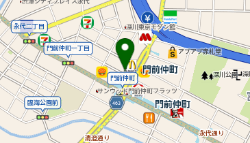 東京都江東区門前仲町のゆうちょ銀行一覧 Navitime