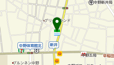 ゆうちょ銀行 本店 ファミリーマート中野通り店内出張所(ATM)の地図画像