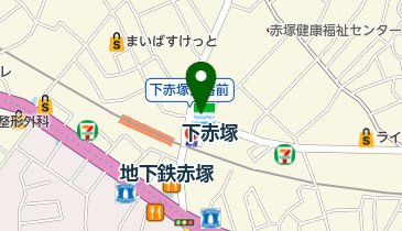 ゆうちょ銀行 本店 ファミリーマート下赤塚店内出張所(ATM)の地図画像