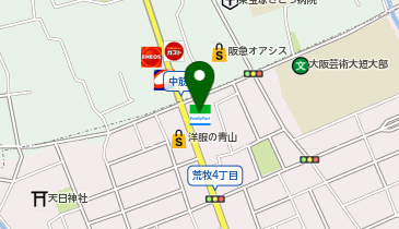 ゆうちょ銀行 大阪支店 ファミリーマート伊丹荒牧四丁目店内出張所(ATM)の地図画像