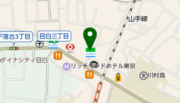 ゆうちょ銀行 本店 ファミリーマート目白駅西店内出張所(ATM)の地図画像