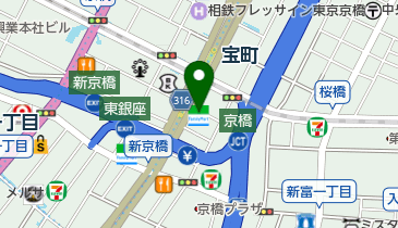 ゆうちょ銀行 本店 ファミリーマート宝町駅前店内出張所(ATM)の地図画像