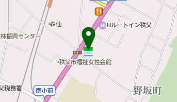 ゆうちょ銀行 さいたま支店 ファミリーマート秩父野坂町店内出張所(ATM)の地図画像