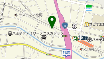 ゆうちょ銀行 本店 ファミリーマート北野駅南口店内出張所(ATM)の地図画像