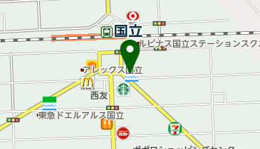 ゆうちょ銀行 本店 ファミリーマート国立駅南口店内出張所(ATM)の地図画像