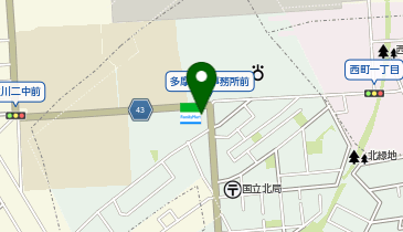 ゆうちょ銀行 本店 ファミリーマート国立北店内出張所(ATM)の地図画像