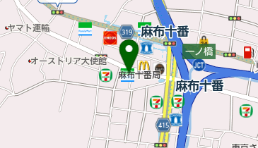 ゆうちょ銀行 本店 ファミリーマート麻布十番商店街通り店内出張所(ATM)の地図画像
