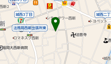 ゆうちょ銀行 熊本支店 ファミリーマート福岡城西三丁目店内出張所(ATM)の地図画像