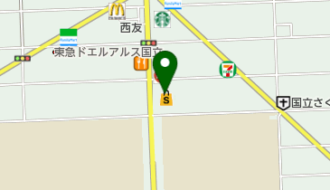 ゆうちょ銀行 本店 ファミリーマート国立東一丁目店内出張所(ATM)の地図画像
