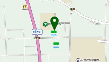 ゆうちょ銀行 大阪支店 ファミリーマート天理よろづ相談所病院店内出張所(ATM)の地図画像