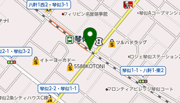 ゆうちょ銀行 札幌支店 ファミリーマートJR琴似駅前店内出張所(ATM)の地図画像