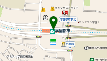 ゆうちょ銀行 大阪支店 ファミリーマート学園都市駅店内出張所(ATM)の地図画像