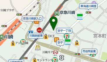 ゆうちょ銀行 さいたま支店 ファミリーマート京急川崎駅東店内出張所(ATM)の地図画像