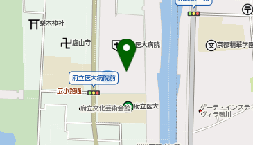 ゆうちょ銀行 大阪支店 ファミリーマート京都府立医科大学附属病院店内出張所(ATM)の地図画像