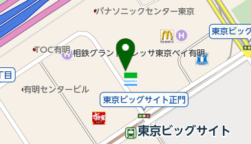 ファミリーマート有明フロンティア 共同出張所(イーネットATM)の地図画像