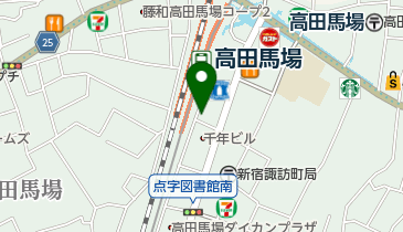 ファミリーマート高田馬場 共同出張所(イーネットATM)の地図画像