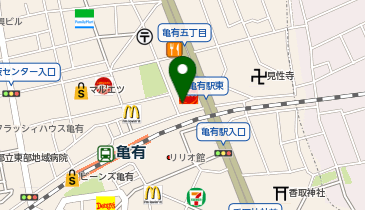 ファミリーマート亀有北口1号機 共同出張所(イーネットATM)の地図画像