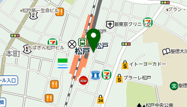 ファミリーマート松戸駅前1号機 共同出張所(イーネットATM)の地図画像