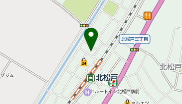ファミリーマート北松戸駅西口 共同出張所(イーネットATM)の地図画像