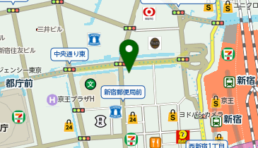 ファミリーマート西新宿地下歩道1号機 共同出張所(イーネットATM)の地図画像