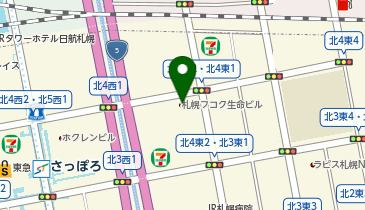 ファミリーマート札幌北4条東1丁目 共同出張所(イーネットATM)の地図画像