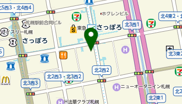 ファミリーマート札幌北3条西2丁目 共同出張所(イーネットATM)の地図画像