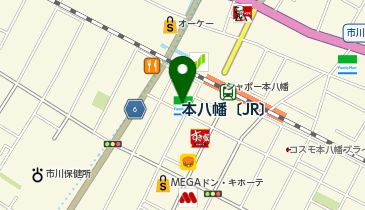 ファミリーマート市川南八幡 共同出張所(イーネットATM)の地図画像