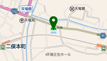 ファミリーマート天竜二俣東 共同出張所(イーネットATM)の地図画像