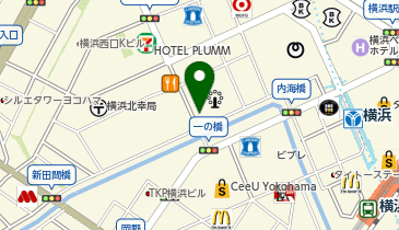 ファミリーマート横浜駅西口 共同出張所(イーネットATM)の地図画像