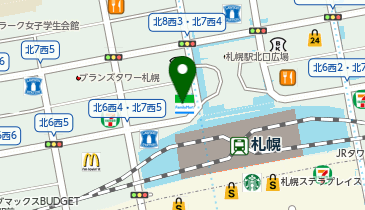 ファミリーマート札幌駅北口 共同出張所(イーネットATM)の地図画像