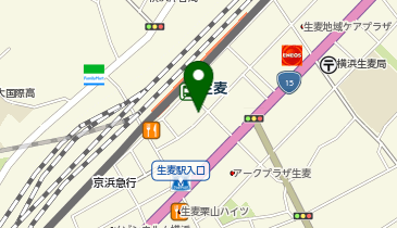 ファミリーマート生麦 共同出張所(イーネットATM)の地図画像