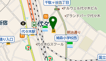 miniピアゴ代々木駅東口 共同出張所(イーネットATM)の地図画像
