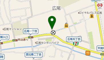 リコス広尾5丁目 共同出張所(イーネットATM)の地図画像