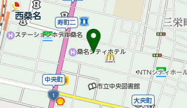 ユニーアピタ桑名 共同出張所(イーネットATM)の地図画像