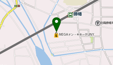 ユニーMEGAドン・キホーテUNY勝幡 共同出張所(イーネットATM)の地図画像