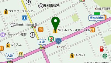 ユニーMEGAドン・キホーテUNY恵那 共同出張所(イーネットATM)の地図画像