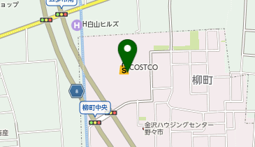コストコホールセール野々市倉庫 共同出張所(イーネットATM)の地図画像