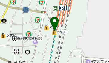 ニューデイズエスパル郡山 共同出張所(イーネットATM)の地図画像