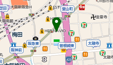 ドン・キホーテ梅田本店 共同出張所(イーネットATM)の地図画像
