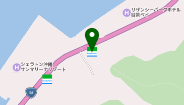 ファミリーマート恩納たんちゃ 共同出張所(イーネットATM)の地図画像