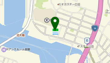 ファミリーマート泊北岸 共同出張所(イーネットATM)の地図画像