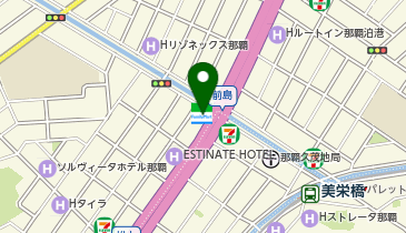 ファミリーマート那覇若松 共同出張所(イーネットATM)の地図画像