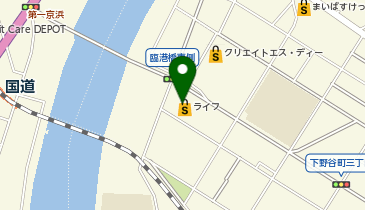 ライフ鶴見下野谷町 共同出張所(イーネットATM)の地図画像