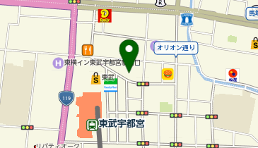 デイリーヤマザキ宇都宮江野町 共同出張所(イーネットATM)の地図画像